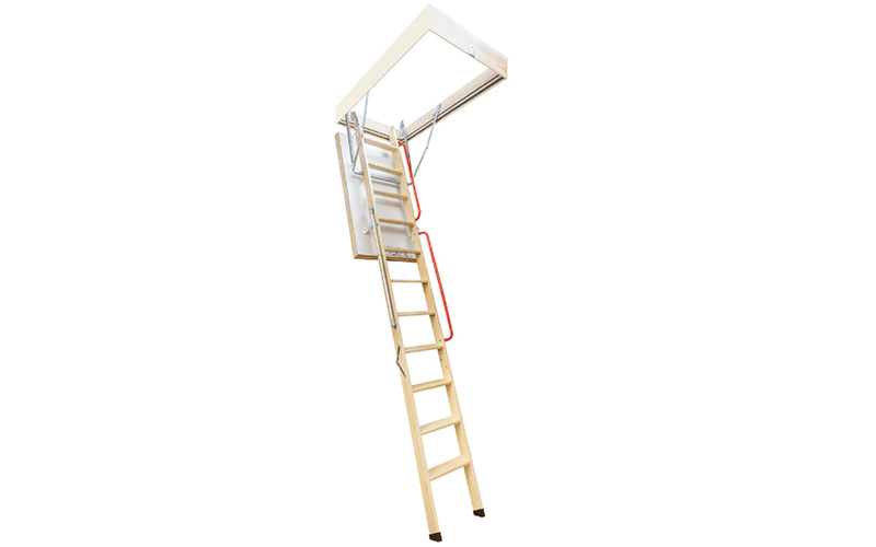 Escalier escamotable avec échelle en bois LWL Extra FAKRO - Batiweb